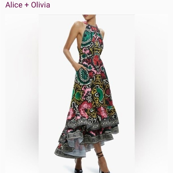 Alice + Olivia Dresses & Skirts - Alice + Olivia Vibrant High Low Dress - FITS LIKE A SIZE 4